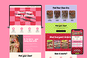 Candy Claw Nail Brand Website Design, a Landing Page Template by thecyella.co (Thumbnail 2 of 5)