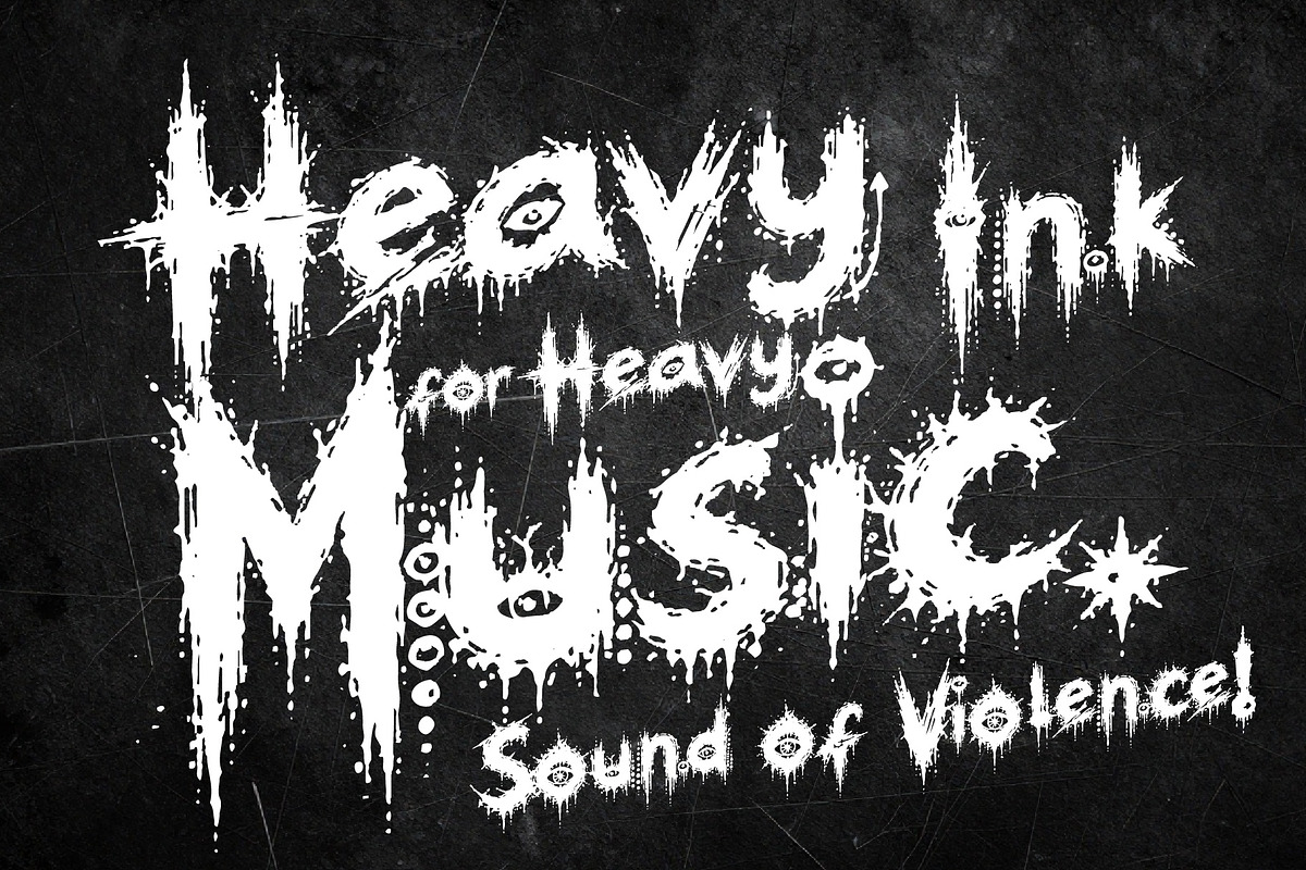 TyranTrax - Metal & Hardcore, a Handwritten Font by HypeWorksCo (Photo 7 of 11)
