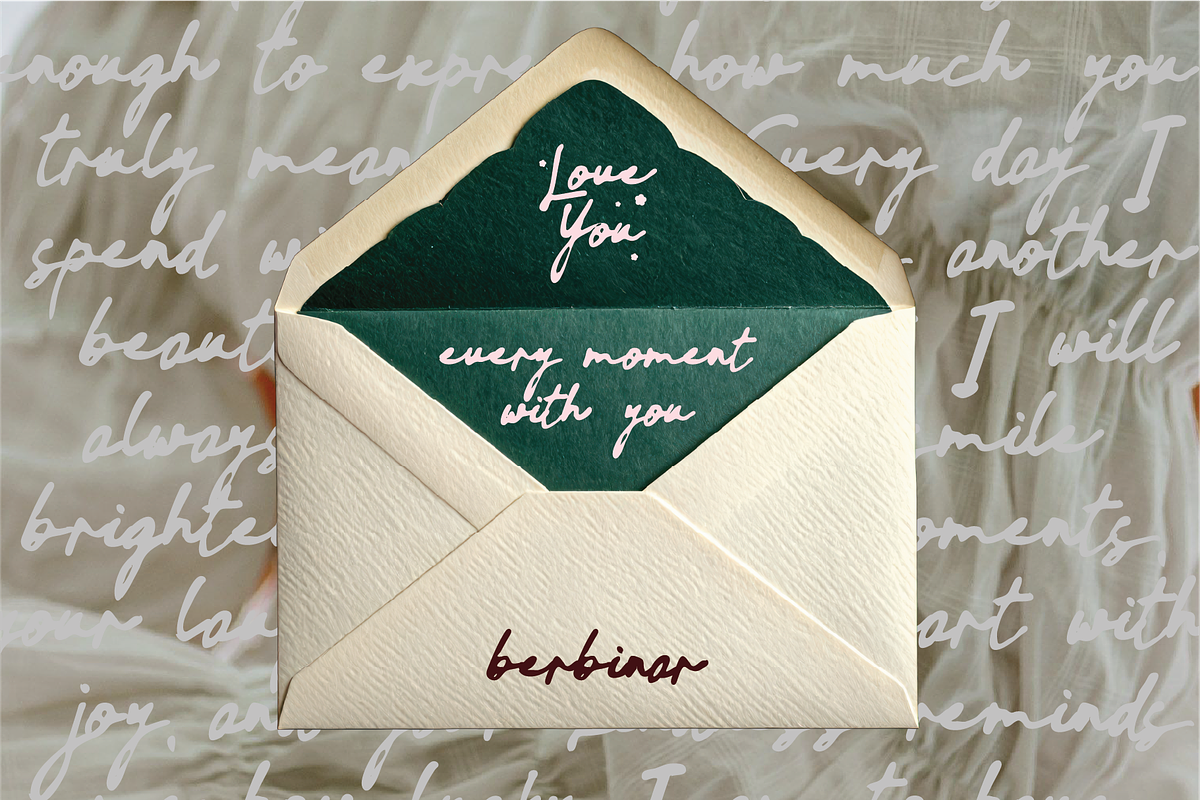 Berbinar | A Ink Script Font, a Script Font by imdeyaa (Photo 5 of 8)