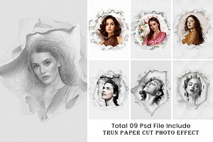 Turn Paper Cut Photo Effect