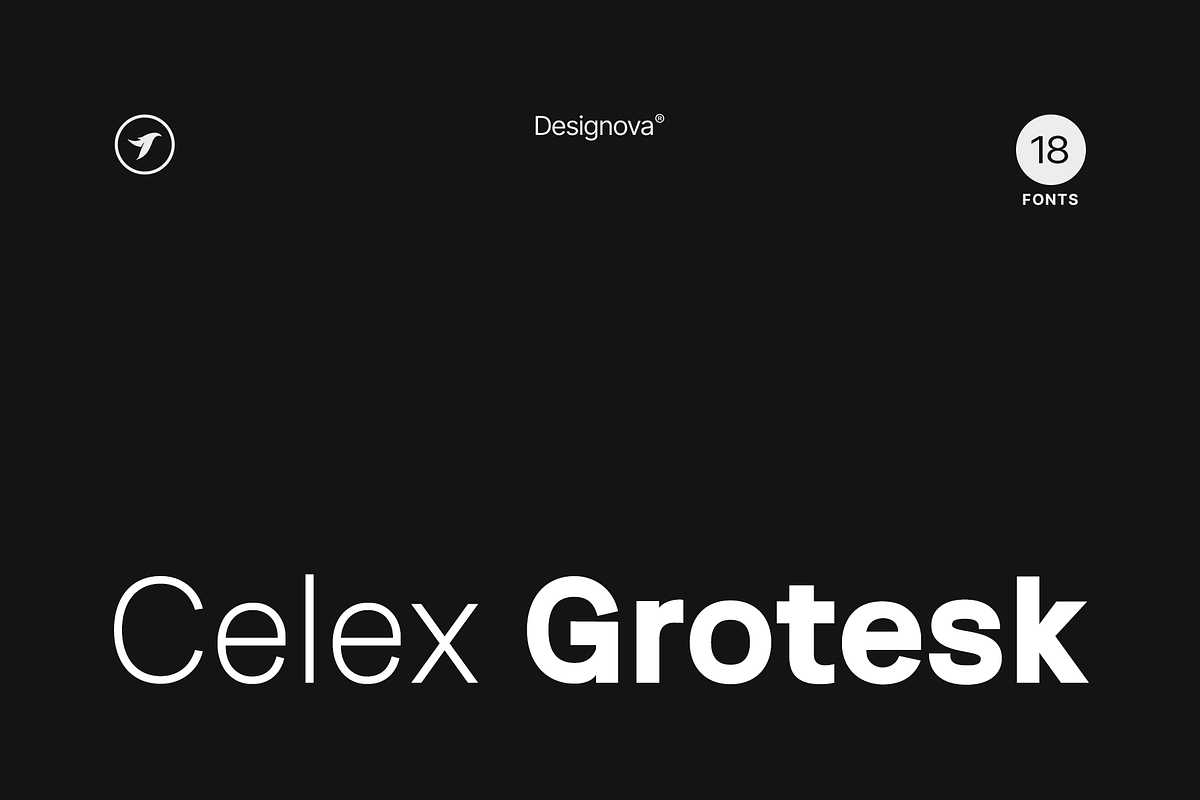 CELEX GROTESK - Modern Font Family, a Sans Serif Font by Designova® (Photo 1 of 11)