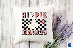 Retro Hippie Halloween Svg