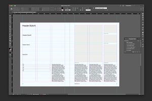 US Letter Grid System For InDesign