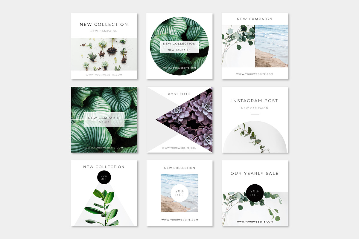 Simple Modern Instagram Pack, a Social Media Template by Bold Leap Creative (Photo 2 of 3)