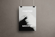 Vertical Clipped Poster Mockup, an Advertising Mockup by Design Squad (Thumbnail 1 of 2)