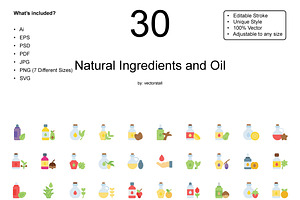 Natural Ingredients And Oil