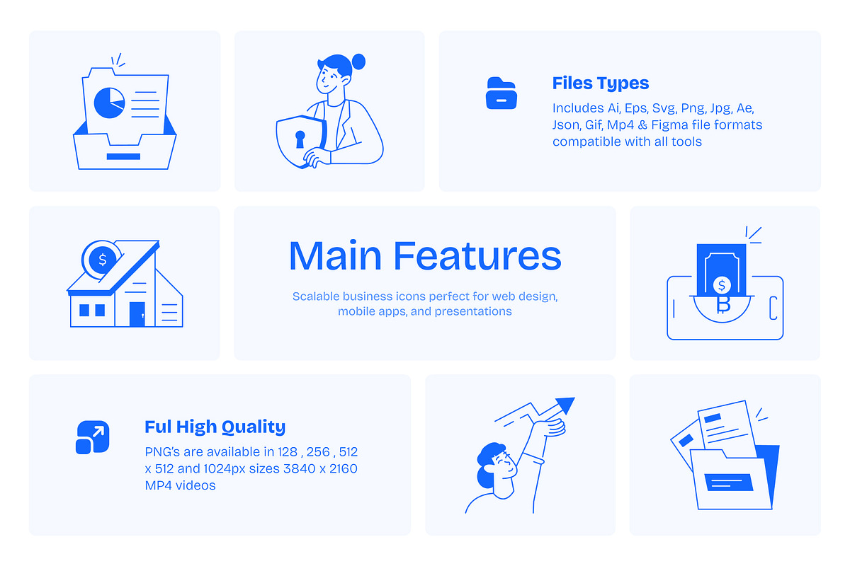 Business Icons Bundle, an Outline Icon by Vectors Market (Photo 2 of 9)