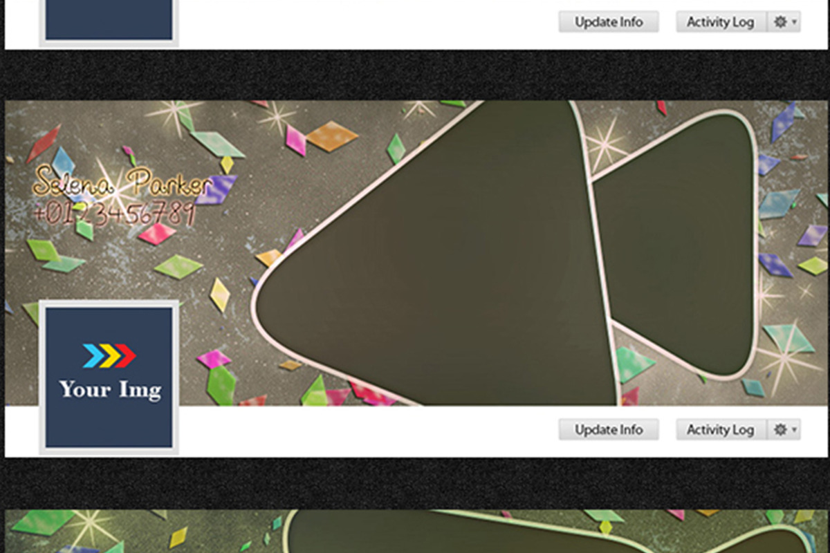 2 Colorful Facebook Timeline Covers, a Templates & Theme by saqeef (Photo 3 of 4)