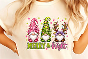 Merry & Bright PNG Sublimation, a Seasonal Illustration by designcity5 (Thumbnail 4 of 4)