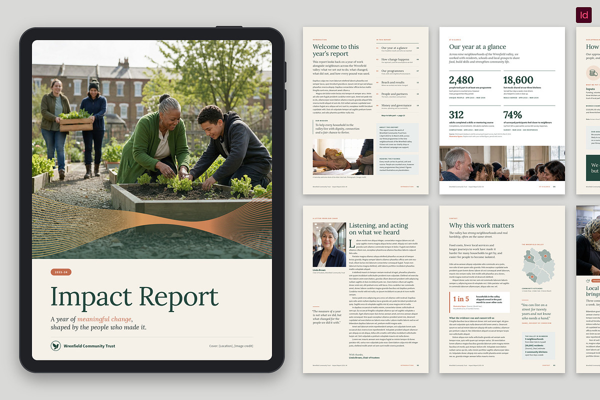 Charity Annual Impact Report, a Brochure Template by BrandPacks (Photo 1 of 6)
