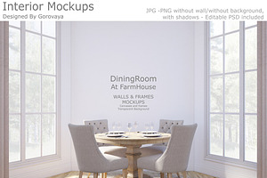 Interior Mockup, Dining Room