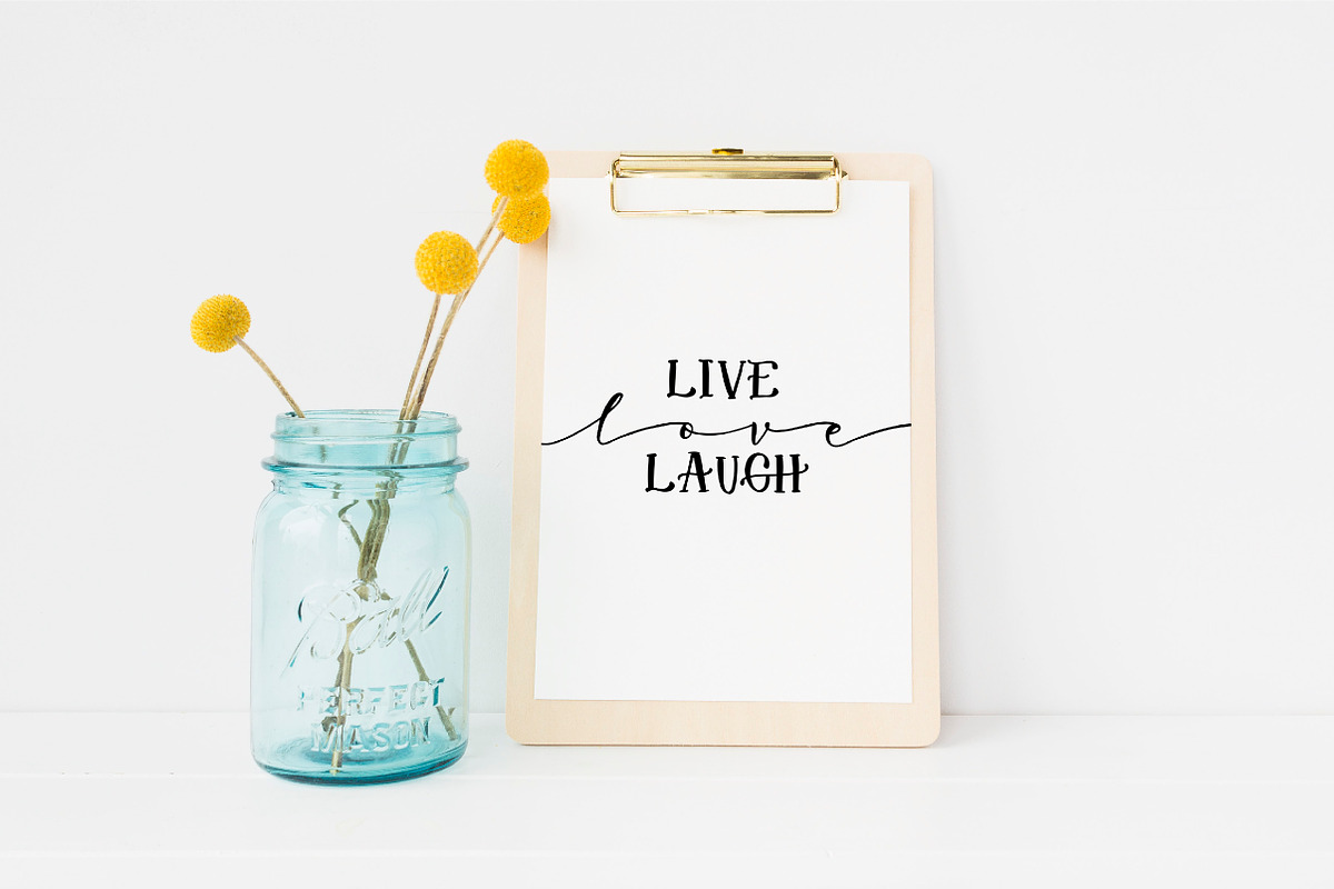 Oh Lovely Day Font Trio + Logos preview 3