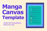 Manga Canvas Size Templates, a Design Template by Vectorheroes (Thumbnail 1 of 3)
