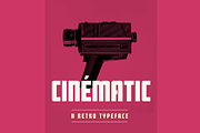 Cinematic retro sans (12 fonts), a Sans Serif Font by SelfBuild Type (Thumbnail 1 of 10)