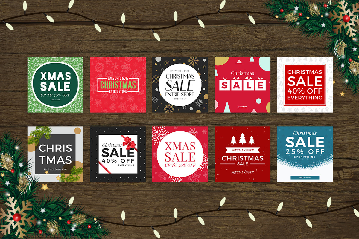 Christmas Social Media Bundle, a Social Media Template by MinimalStudioCo (Photo 9 of 19)