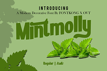 Mintmolly - Modern Decorative Font