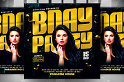 Birthday Party Flyer, a Flyer Template by AyumaDesign (Thumbnail 1 of 2)