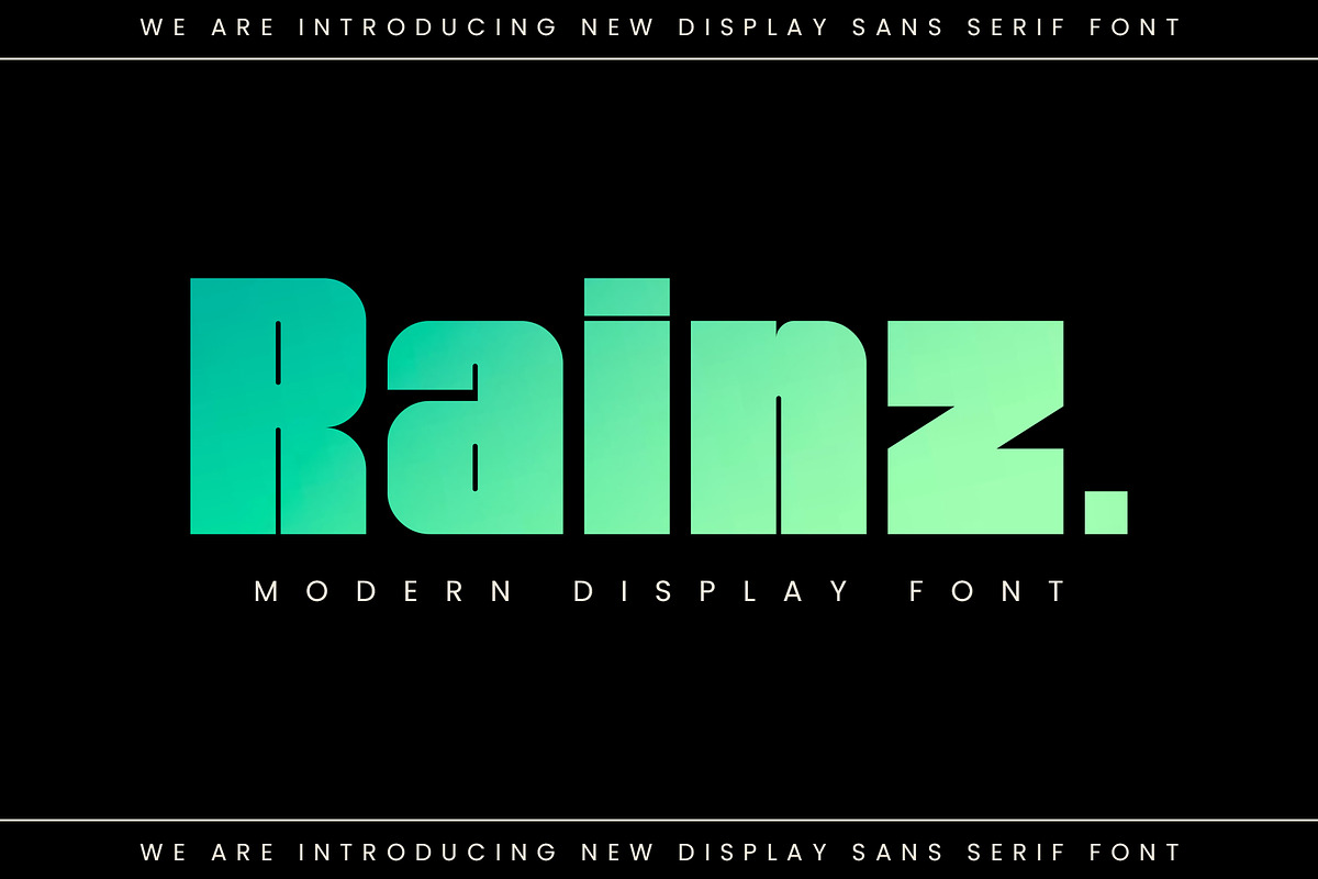 Rainz Sans Serif, a Sans Serif Font by Ermedia Studio (Photo 1 of 12)