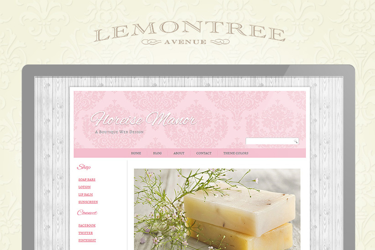 Floreise Manor (Pink), a WordPress Template by Creative Cottage & Co.