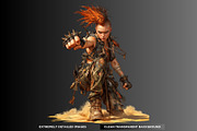Wasteland Punk Character Clipart Set, a Decorative Illustration by ThatsDesignArt (Thumbnail 10 of 10)