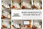 Boho Horizontal Frame Mockup, a Household Mockup by StormDigitalArt (Thumbnail 1 of 2)
