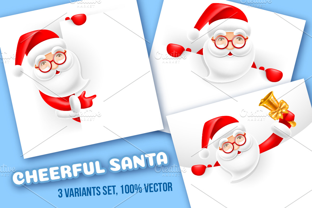 Christmas Designs With Santa Claus, an Illustration by Vector beauty (Photo 1 of 4)
