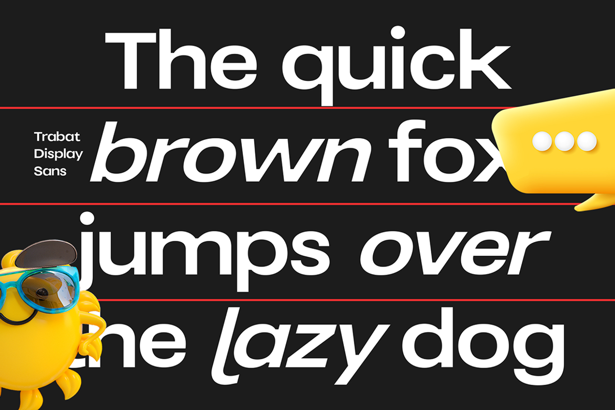 Trabat Display, a Sans Serif Font by studiobasic (Photo 11 of 11)
