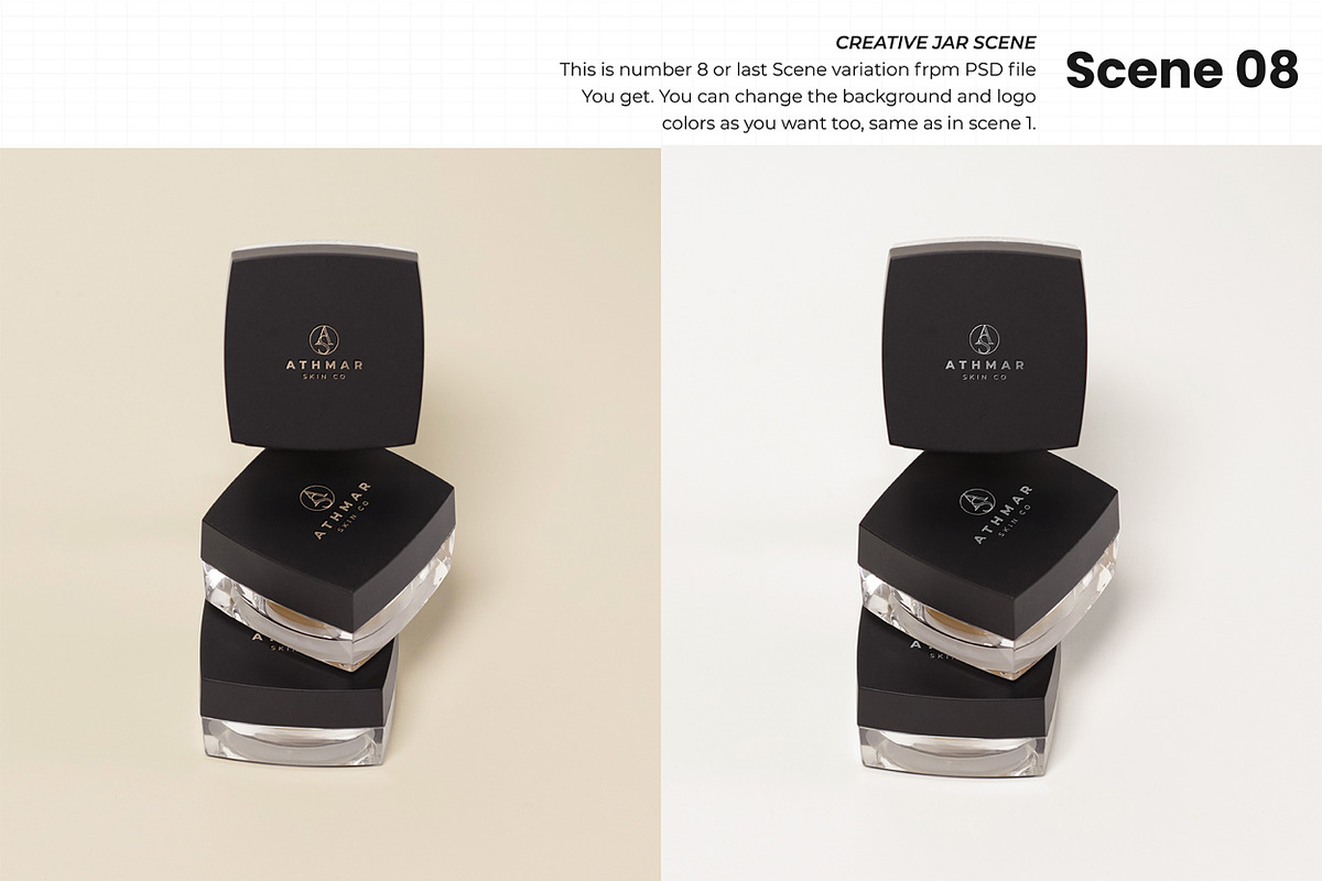 Cosmetic Cream jar mockup set, a Packaging Mockup by Assyat (Photo 10 of 10)