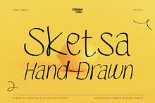 Sketsa Hand Drawn Natural Script