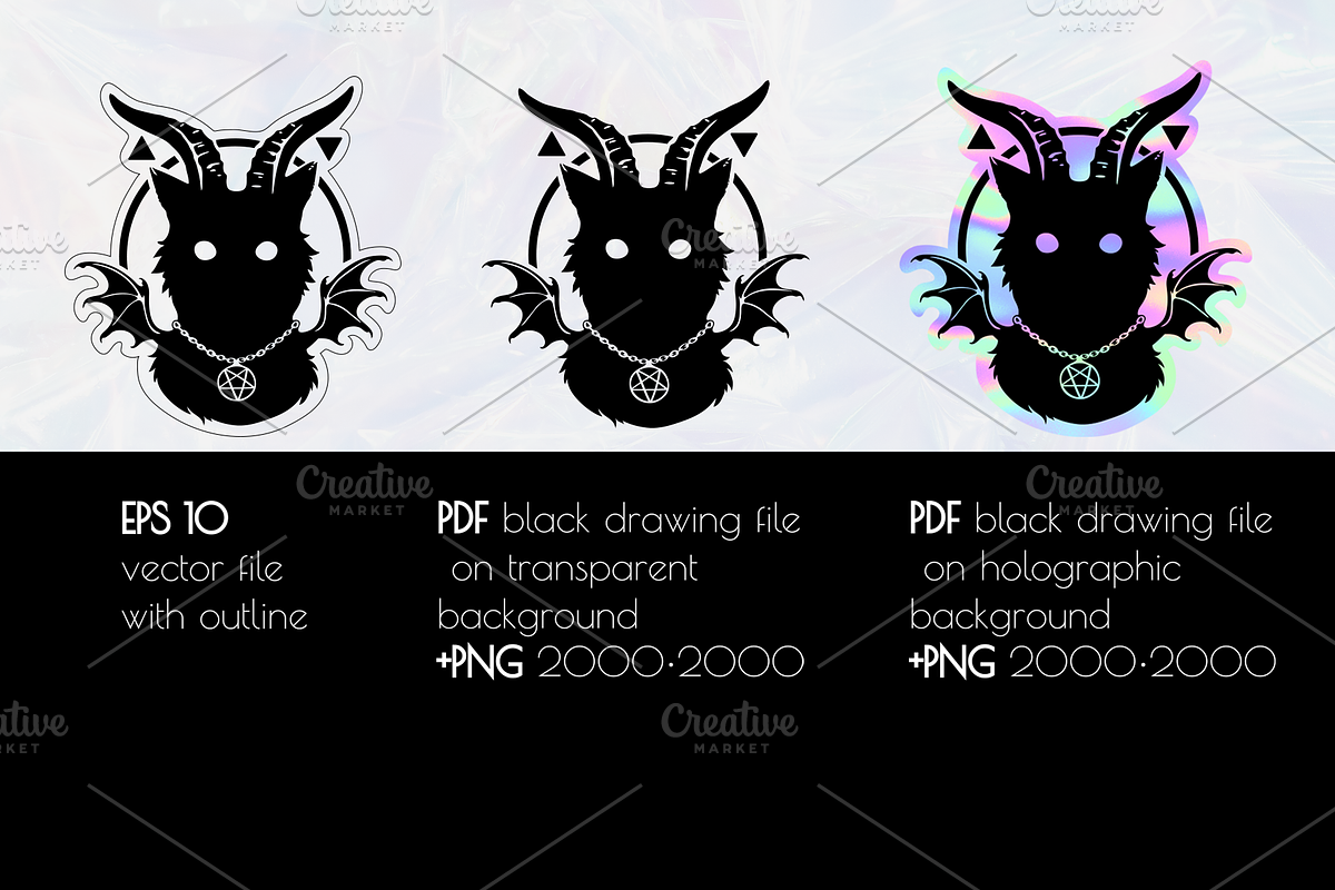 Stickers WITCHY vibe, an Animal Illustration by Victoria Bat (Photo 4 of 5)