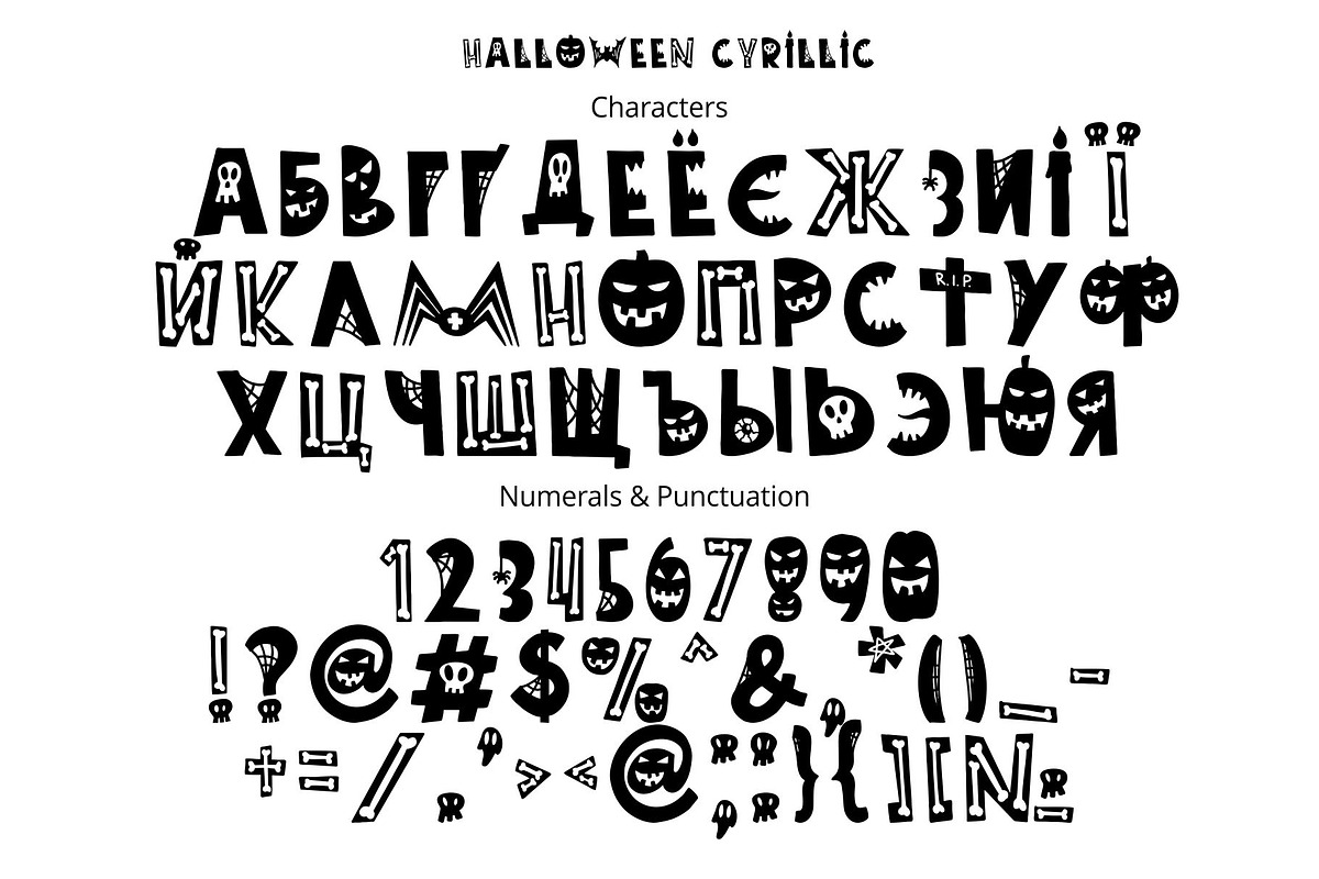 Halloween color font, a Font by Malena (Photo 5 of 8)