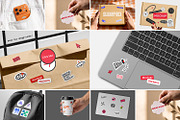 Product Sticker Mockups Pack, a Packaging Mockup by RamStudio2 (Thumbnail 2 of 14)