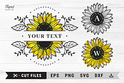 Sunflower Clipart, Sunflower SVG, an Illustration by ClipartMuchLove (Thumbnail 1 of 9)
