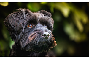 An Portrait of a Black Yorkshire, an Animal Photo by MadPhotos