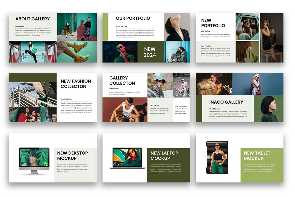 Inaco – Fashion  PowerPoint Template, a Presentation Template by kreatifreya (Photo 2 of 5)