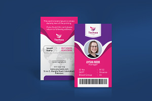 Professional Office ID Card Design