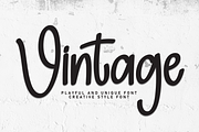 Vintage | Script Font, a Handwritten Font by Scratchones (Thumbnail 1 of 8)