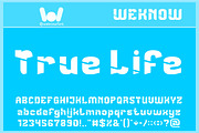 True Life font, a Font by weknow (Thumbnail 1 of 8)