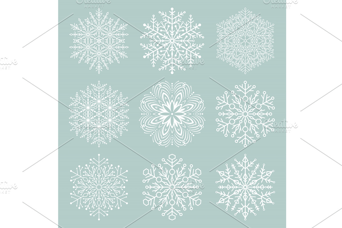 Set of Snowflakes, a Texture Graphic by FineArtStudio (Photo 1 of 3)