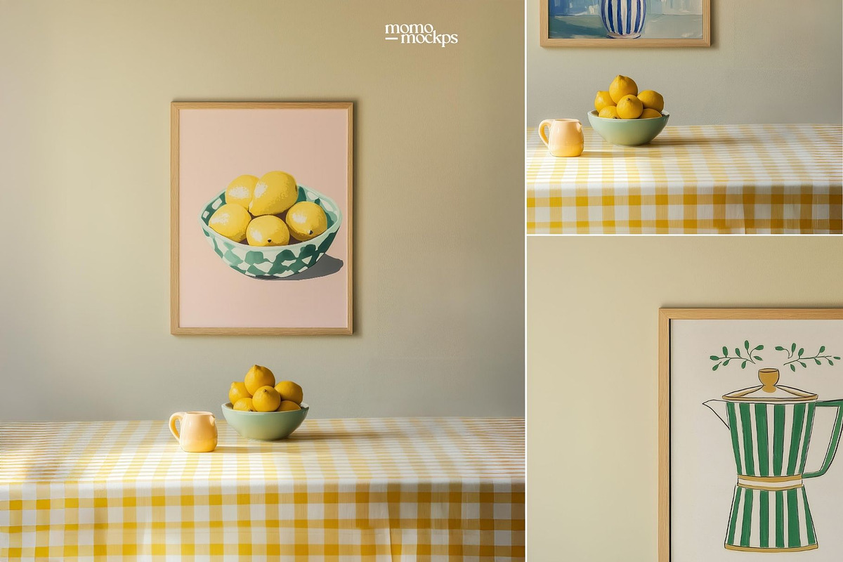 Frame Mockup PSD Interior Kitchen, a Mockup by momomockps (Photo 4 of 8)