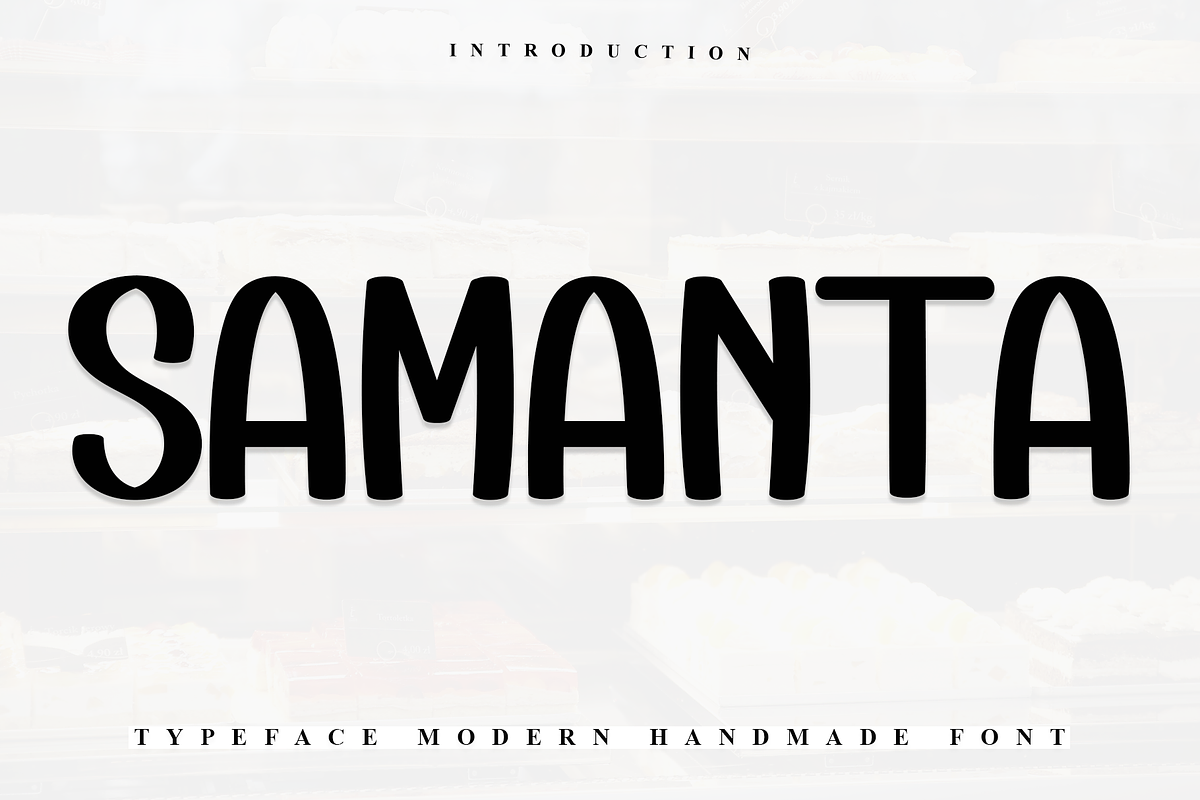 Samanta, a Sans Serif Font by FreshTypeINK (Photo 1 of 7)