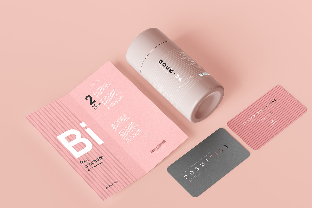 250+ Cosmetic Branding Mockup Bundle, a Cups & Container Mockup by pmvch (Photo 195 of 273)