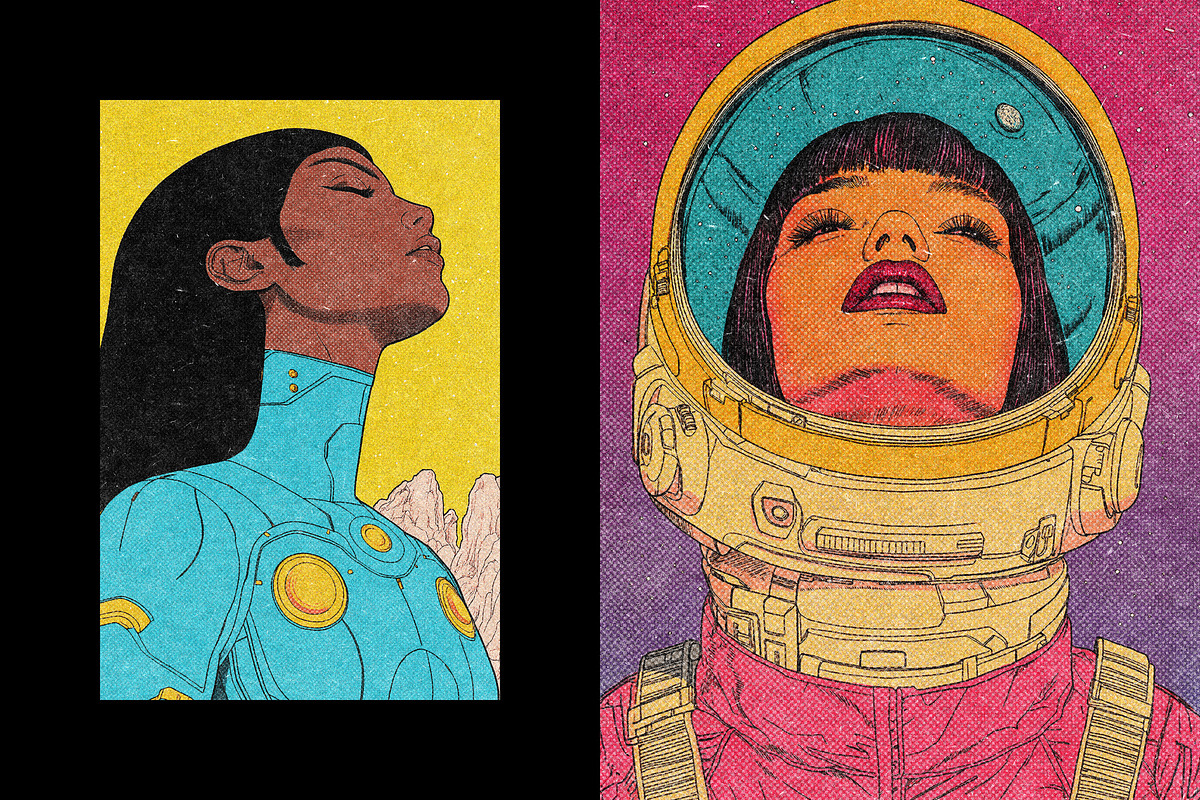 Halftone Color Print Photo Effect, a Brushes & More by Design Squad (Photo 4 of 5)