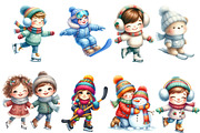 Winter Sports Clipart, an Illustration by Designworld (Thumbnail 2 of 4)