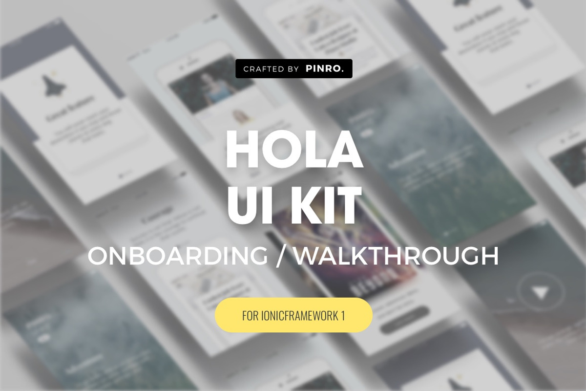 Hola UI Kit - Ionic 1 Theme, a Templates & Theme by Pinro (Photo 1 of 2)