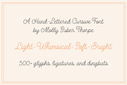 Honeydew Script Calligraphy Font, a Script Font by Molly Suber Thorpe (Thumbnail 2 of 13)