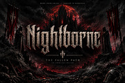 Nightborne — Gothic Blackletter Font, a Blackletter Font by Wow Magic (Thumbnail 4 of 5)