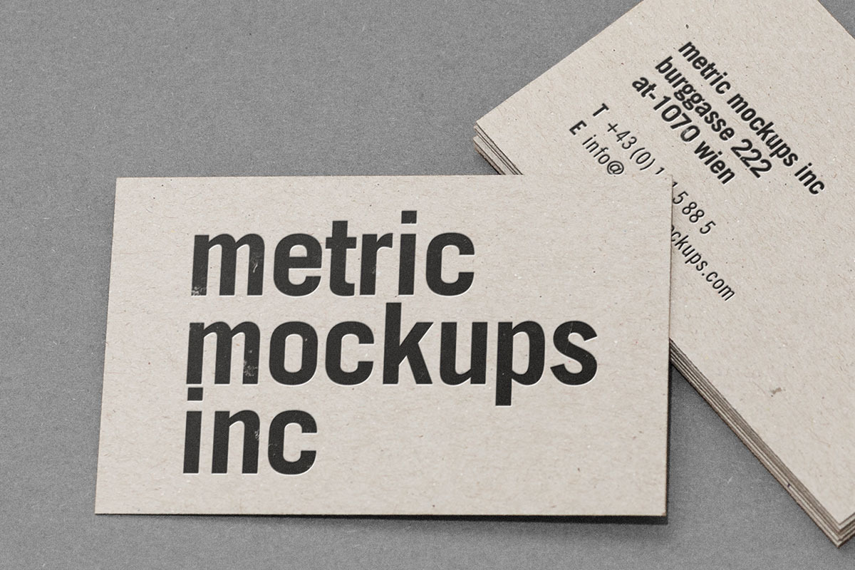 Photorealistic Business Card Mockup, a Print Template by gringotype (Photo 5 of 5)