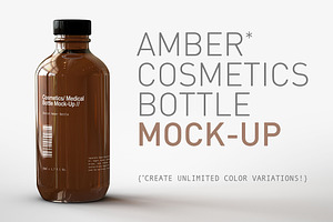 Cosmetics Medical Bottle Mock-Up