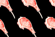 Ribs Watercolor illustrations, a Food Illustration by wedraw (Thumbnail 3 of 5)